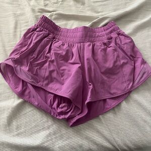 pink/purple lululemon hottie hot shorts